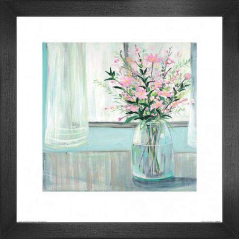 1art1 Blumen Poster Kunstdruck Bild und MDF-Rahmen - Winter Jar, Janet Bell (40 x 40cm) von 1art1