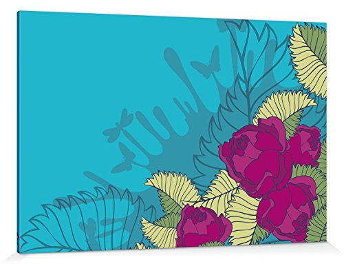 1art1 Blumen Poster Rosenblüten In Pink Bilder Leinwand-Bild Auf Keilrahmen | XXL-Wandbild Poster Kunstdruck Als Leinwandbild 180x120 cm von 1art1