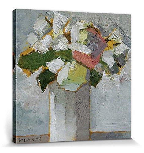 1art1 Blumen Poster White Floral, Paul Donaghy Bilder Leinwand-Bild Auf Keilrahmen | XXL-Wandbild Poster Kunstdruck Als Leinwandbild 40x40 cm von 1art1