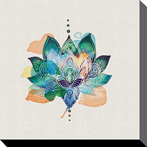 1art1 Buddhismus Poster Lotus Flower, Summer Thornton Bilder Leinwand-Bild Auf Keilrahmen | XXL-Wandbild Poster Kunstdruck Als Leinwandbild 40x40 cm von 1art1