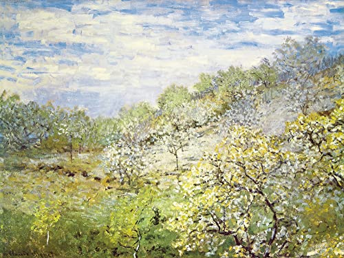 1art1 Claude Monet Apfelbäume In Blüte, 1873, 2-Teilig Fototapete Poster-Tapete 240x180 cm von 1art1