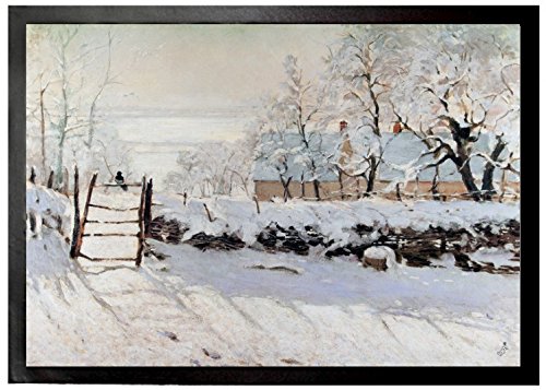1art1 Claude Monet Die Elster, 1868-69 Fußmatte Dekomatte Innenbereich | Design Türmatte 70x50 cm von 1art1