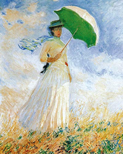 1art1 Claude Monet Poster Frau Mit Sonnenschirm, 1886 Kunstdruck Bild 50x40 cm von 1art1