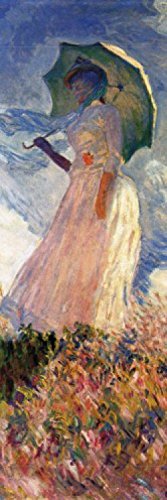 1art1 Claude Monet Frau Mit Sonnenschirm 1886 Selbstklebende Fototapete Poster-Tapete 240x75 cm von 1art1