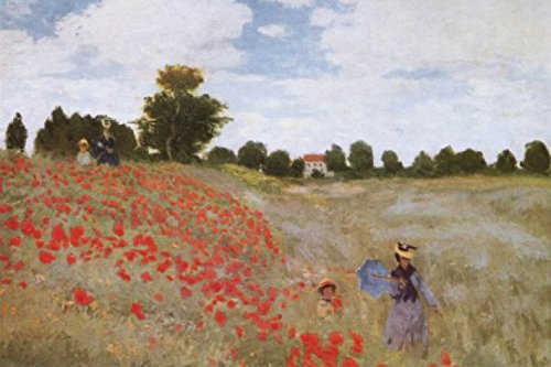 1art1 Claude Monet Mohnblumen, 1873 Selbstklebende Fototapete Poster-Tapete 180x120 cm von 1art1