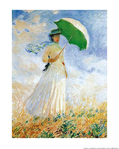 1art1 Claude Monet Poster Frau Mit Sonnenschirm, 1886 Kunstdruck Bild 50x40 cm von 1art1