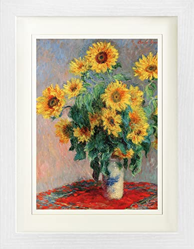 1art1 Claude Monet Poster Sonnenblumenstrauß. 1880 Gerahmtes Bild Mit Edlem Passepartout | Wand-Bilder | Im Bilderrahmen 40x30 cm 1art1 Claude Monet Poster Sonnenblumenstrauß. 1880 Gerahmtes Bild Mit Edlem Passepartout | Wand-Bilder | Im Bilderrahmen 40x30 cm von 1art1