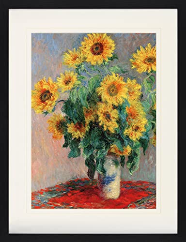 1art1 Claude Monet Poster Sonnenblumenstrauß. 1880 Gerahmtes Bild Mit Edlem Passepartout | Wand-Bilder | Im Bilderrahmen 80x60 cm 1art1 Claude Monet Poster Sonnenblumenstrauß. 1880 Gerahmtes Bild Mit Edlem Passepartout | Wand-Bilder | Im Bilderrahmen 80x60 cm von 1art1