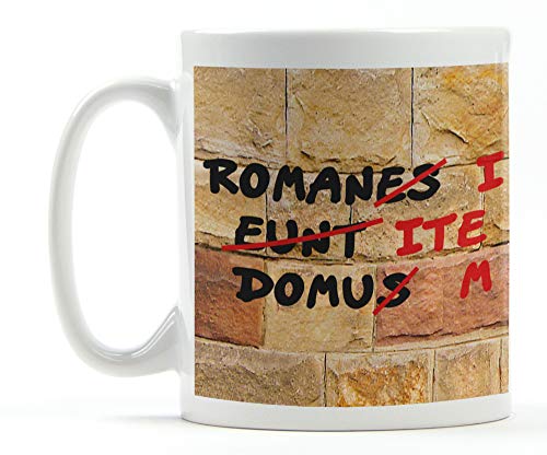 1art1 Das Leben Des Brian Römische Mauer, Romani Ite Domum Foto-Tasse Kaffeetasse 9x8 cm von 1art1