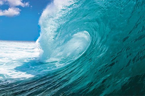 1art1 Das Meer Die Perfekte Welle Selbstklebende Fototapete Poster-Tapete 180x120 cm von 1art1