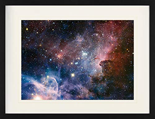 1art1 Der Weltraum Poster Sternengeburt Im Carinanebel Gerahmtes Bild Mit Edlem Passepartout | Wand-Bilder | Im Bilderrahmen 80x60 cm von 1art1