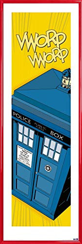 1art1 Doctor Who Poster Kunstdruck Bild und Kunststoff-Rahmen - Comic Tardis (91 x 30cm) von 1art1