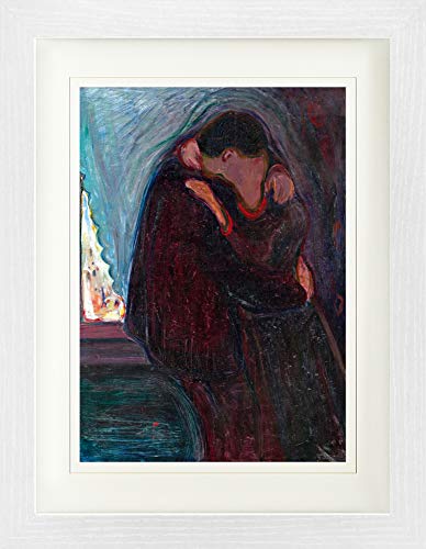 1art1 Edvard Munch Poster Der Kuss, 1897 Gerahmtes Bild Mit Edlem Passepartout | Wand-Bilder | Im Bilderrahmen 40x30 cm 1art1 Edvard Munch Poster Der Kuss, 1897 Gerahmtes Bild Mit Edlem Passepartout | Wand-Bilder | Im Bilderrahmen 40x30 cm von 1art1