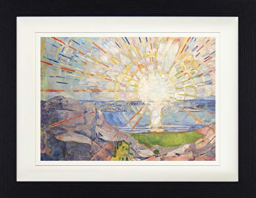 1art1 Edvard Munch Poster Die Sonne, 1910 Gerahmtes Bild Mit Edlem Passepartout | Wand-Bilder | Im Bilderrahmen 40x30 cm 1art1 Edvard Munch Poster Die Sonne, 1910 Gerahmtes Bild Mit Edlem Passepartout | Wand-Bilder | Im Bilderrahmen 40x30 cm von 1art1
