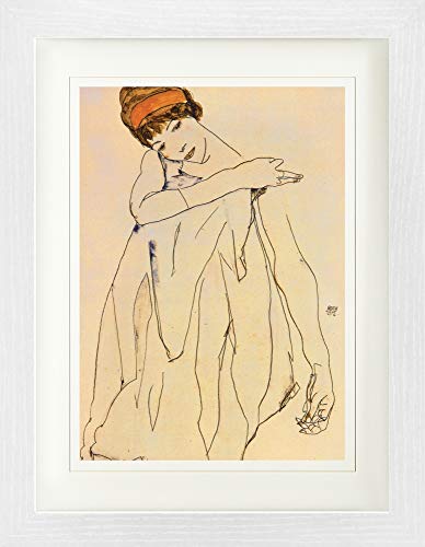 1art1 Egon Schiele Poster Die Tänzerin, 1913 Gerahmtes Bild Mit Edlem Passepartout | Wand-Bilder | Im Bilderrahmen 40x30 cm 1art1 Egon Schiele Poster Die Tänzerin, 1913 Gerahmtes Bild Mit Edlem Passepartout | Wand-Bilder | Im Bilderrahmen 40x30 cm von 1art1