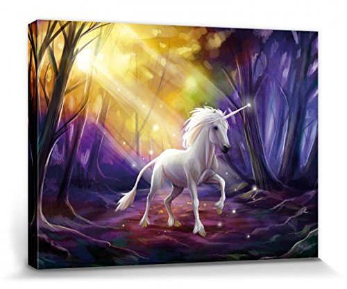 1art1 Einhörner Poster Das Einhorn Im Zauberwald Bilder Leinwand-Bild Auf Keilrahmen | XXL-Wandbild Poster Kunstdruck Als Leinwandbild 40x30 cm 1art1 Einhörner Poster Das Einhorn Im Zauberwald Bilder Leinwand-Bild Auf Keilrahmen | XXL-Wandbild Poster Kunstdruck Als Leinwandbild 40x30 cm von 1art1