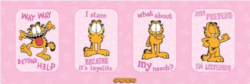 1art1 Empire 316776 Garfield Pink Film Movie Kino Poster - 91.5 x 30.5 cm von 1art1