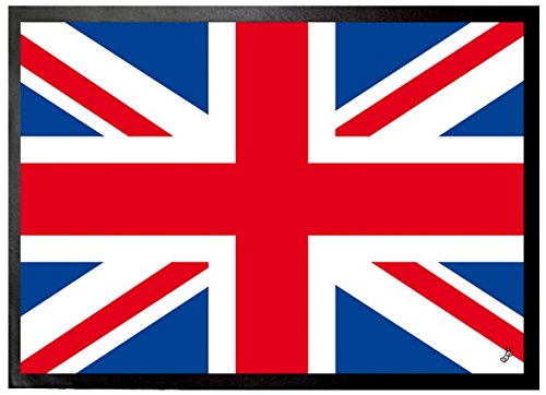 1art1 Flaggen Der Welt Großbrittanien Länder-Flagge, Union Jack Fußmatte Dekomatte Innenbereich | Design Türmatte 70x50 cm von 1art1
