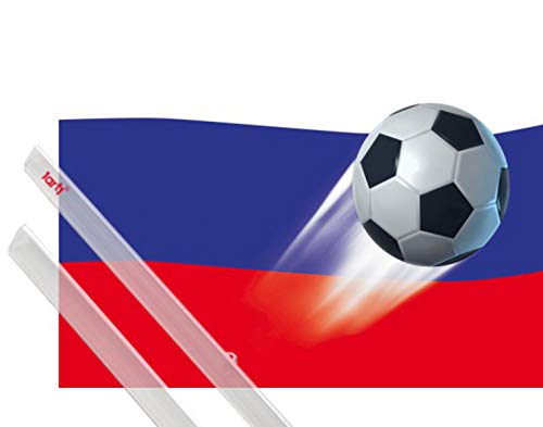 1art1 Fußball Plakat | Bild (50x40 cm) Russland Länder-Flagge + EIN Paar Posterleisten, Transparent von 1art1