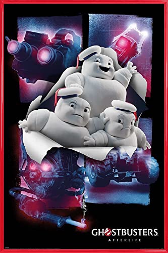 1art1 Ghostbusters Poster Plakat | Bild und Kunststoff-Rahmen - Afterlife Minipuft Breakout (91 x 61cm) von 1art1