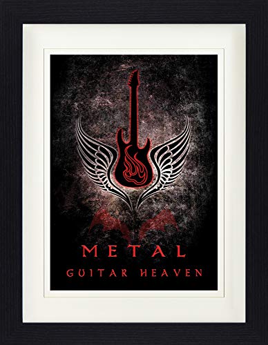 1art1 Gitarren Poster Guitar Heaven, Metal Gerahmtes Bild Mit Edlem Passepartout | Wand-Bilder | Im Bilderrahmen 40x30 cm 1art1 Gitarren Poster Guitar Heaven, Metal Gerahmtes Bild Mit Edlem Passepartout | Wand-Bilder | Im Bilderrahmen 40x30 cm von 1art1