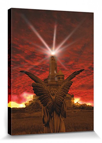 1art1 Gothic Poster Engel Der Apokalypse Bilder Leinwand-Bild Auf Keilrahmen | XXL-Wandbild Poster Kunstdruck Als Leinwandbild 40x30 cm von 1art1