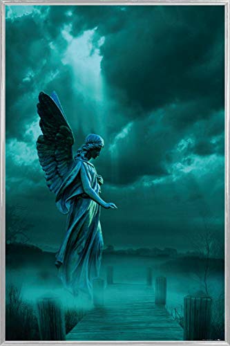 1art1 Gothic Poster Plakat | Bild und Kunststoff-Rahmen - Engel Der Verlorenen Welt (91 x 61cm) von 1art1