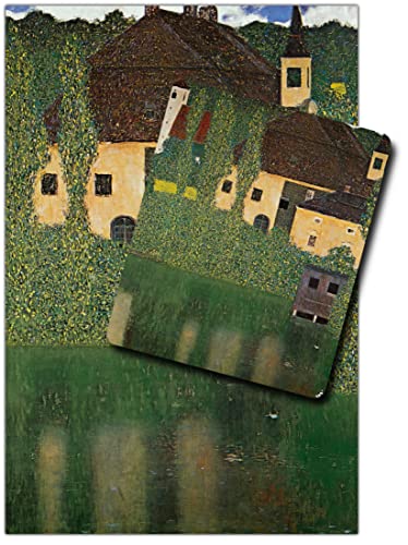 1art1 Gustav Klimt, Schloss Kammer Am Attersee I, 1910 1 Kunstdruck Bild (120x80 cm) + 1 Mauspad (23x19 cm) Geschenkset von 1art1