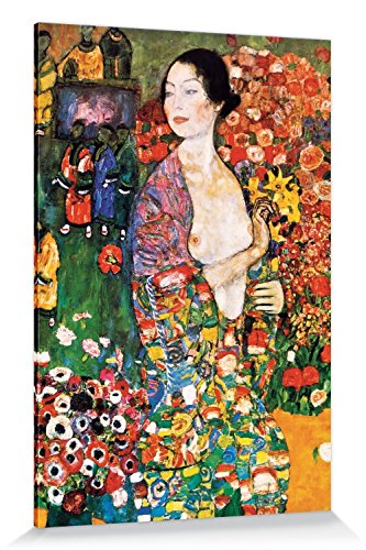 1art1 Gustav Klimt Poster Die Tänzerin, 1916 Bilder Leinwand-Bild Auf Keilrahmen | XXL-Wandbild Poster Kunstdruck Als Leinwandbild 180x120 cm von 1art1