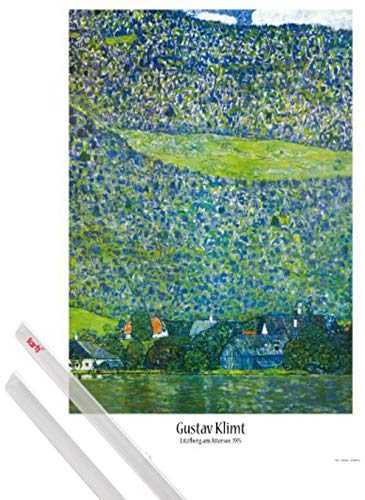 1art1 Gustav Klimt Plakat | Bild (91x61 cm) Litzlberg Am Attersee, 1915 + EIN Paar Posterleisten, Transparent von 1art1