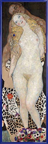 1art1 Gustav Klimt Poster Kunstdruck Bild und Kunststoff-Rahmen - Adam Und Eva, 1918 (91 x 30cm) von 1art1