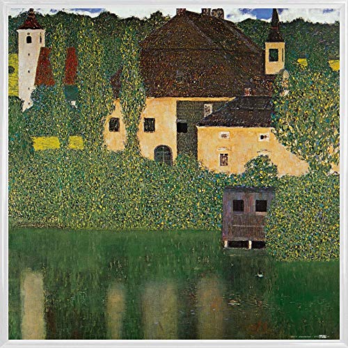 1art1 Gustav Klimt Poster Kunstdruck Bild und Kunststoff-Rahmen - Schloss Kammer Am Attersee I, 1910 (40 x 40cm) von 1art1