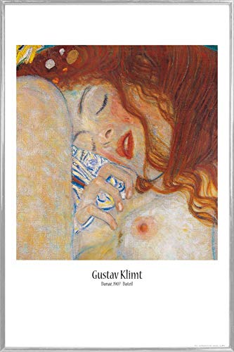 1art1 Gustav Klimt Plakat | Bild und Kunststoff-Rahmen - Danaë, 1907, Detail (91 x 61cm) von 1art1