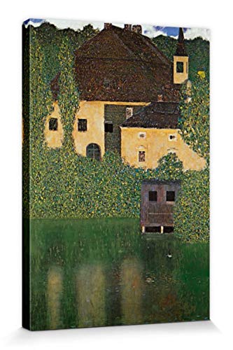 1art1 Gustav Klimt Poster Schloss Kammer Am Attersee I, 1910 Bilder Leinwand-Bild Auf Keilrahmen | XXL-Wandbild Poster Kunstdruck Als Leinwandbild 30x20 cm von 1art1