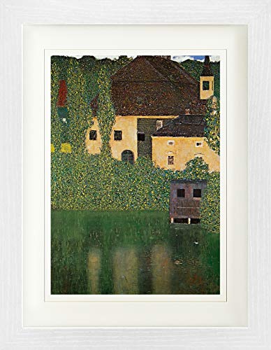 1art1 Gustav Klimt Poster Schloss Kammer Am Attersee I, 1910 Gerahmtes Bild Mit Edlem Passepartout | Wand-Bilder | Im Bilderrahmen 40x30 cm von 1art1