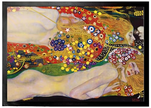 1art1 Gustav Klimt Wasserschlangen II, 1904-1907 Fußmatte Dekomatte Innenbereich | Design Türmatte 70x50 cm 1art1 Gustav Klimt Wasserschlangen II, 1904-1907 Fußmatte Dekomatte Innenbereich | Design Türmatte 70x50 cm von 1art1