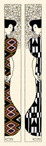 1art1 Gustav Klimt Zwei Silhouetten, 1912, 1-Teilig Fototapete Poster-Tapete 250x79 cm von 1art1