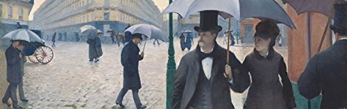 1art1 Gustave Caillebotte Straße In Paris An Einem Regnerischen Tag, 1877, 1-Teilig Fototapete Poster-Tapete 250x79 cm von 1art1