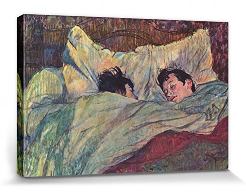 1art1 Henri De Toulouse-Lautrec Poster Das Bett, 1893 Bilder Leinwand-Bild Auf Keilrahmen | XXL-Wandbild Poster Kunstdruck Als Leinwandbild 30x20 cm von 1art1