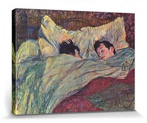 1art1 Henri De Toulouse-Lautrec Poster Das Bett, 1893 Bilder Leinwand-Bild Auf Keilrahmen | XXL-Wandbild Poster Kunstdruck Als Leinwandbild 40x30 cm von 1art1