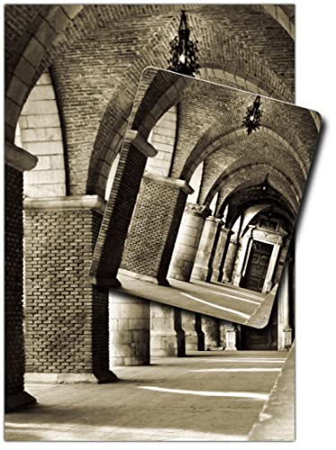 1art1 Historische Bauten, Gewölbegang Der Santa Maria Maggiore Kirche In Italien 1 Kunstdruck Bild (120x80 cm) + 1 Mauspad (23x19 cm) Geschenkset von 1art1