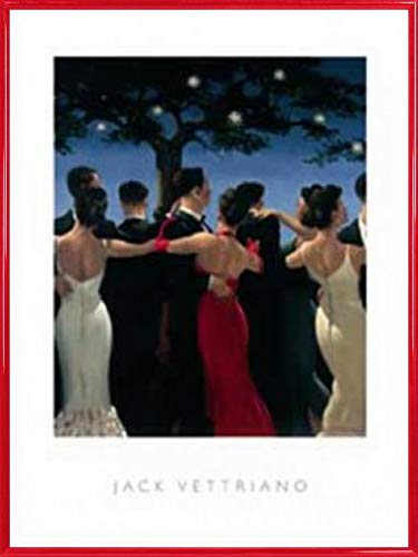 1art1 Jack Vettriano Poster Kunstdruck Bild und Kunststoff-Rahmen - Walzer (80 x 60cm) von 1art1
