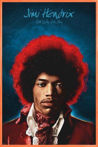 1art1 Jimi Hendrix Poster Plakat | Bild und Kunststoff-Rahmen - Both Sides of The Sky (91 x 61cm) von 1art1