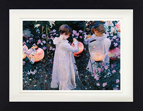 1art1 John Singer Sargent Poster Nelke, Lilie, Lilie, Rose, 1885–86 Gerahmtes Bild Mit Edlem Passepartout | Wand-Bilder | Im Bilderrahmen 40x30 cm von 1art1