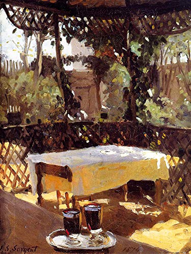 1art1 John Singer Sargent Poster Zwei Weingläser, 1874 Kunstdruck Bild 80x60 cm von 1art1