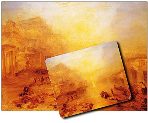 1art1 Joseph William Turner, Der Aus Rom Verbannte Ovid, 1838 1 Kunstdruck Bild (80x60 cm) + 1 Mauspad (23x19 cm) Geschenkset von 1art1