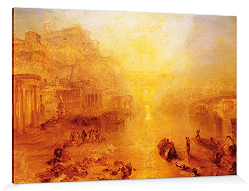 1art1 Joseph William Turner Poster Der Aus Rom Verbannte Ovid, 1838 Bilder Leinwand-Bild Auf Keilrahmen | XXL-Wandbild Poster Kunstdruck Als Leinwandbild 180x120 cm von 1art1