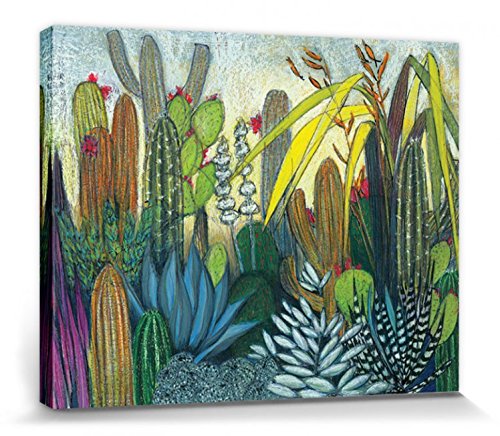 1art1 Kakteen Poster Succulents, Shyama Ruffell Bilder Leinwand-Bild Auf Keilrahmen | XXL-Wandbild Poster Kunstdruck Als Leinwandbild 50x40 cm von 1art1