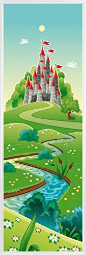 1art1 Kinderwelten Poster Kunstdruck Bild und Kunststoff-Rahmen - Der Weg Zu Meinem Schloss (91 x 30cm) von 1art1