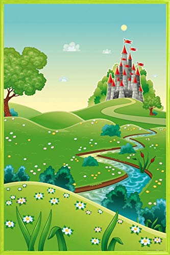 1art1 Kinderwelten Poster Plakat | Bild und Kunststoff-Rahmen - Der Weg Zu Meinem Schloss (91 x 61cm) von 1art1